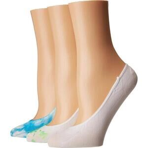 Hue Womens 3 Pack Tie Dyed Hidden Liner Socks One Size